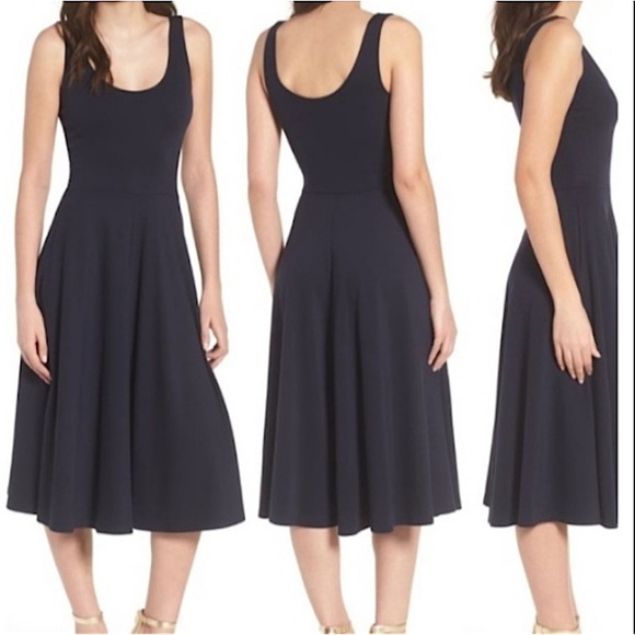 Leith Fit & Flare Midi Dress size XS - black - Picture 2 of 6